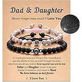 LAVEIR Mother Daughter/Mother Son/Dad Daughter/Dad Son Bracelets, 100 Languages I Love You Bracelets Mother Daughter Gifts