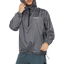 DEMOZU Men's Waterproof Windbreaker 
