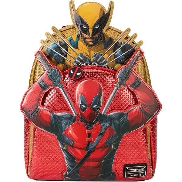 Amazon | Loungefly Marvel デッドプール 3 クロスボディ | 斜めがけバッグ