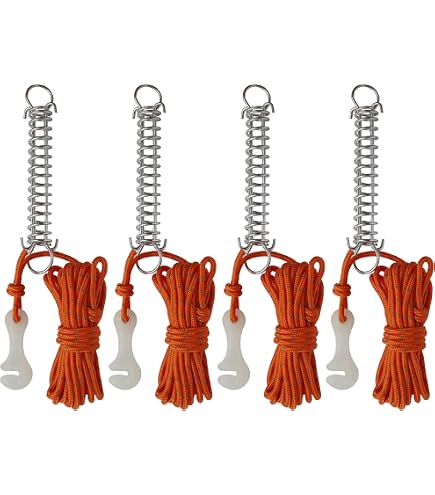 Heavy Duty Tent Pegs & Guy Ropes – SUPA PEG Double Corner Runner With Spring