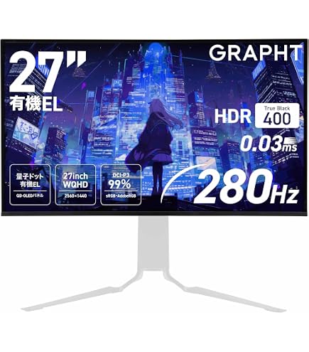 Amazon.co.jp: GRAPHT QD MiniLED ゲーミングモニター モニターアーム