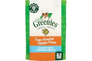 GREENIES Feline Dental Cat Treats Oven-Roasted Chicken Flavour 60g