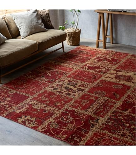 Amazon | 【StorePocket】 シルク 中国段通 120段 8×8才 約243cm