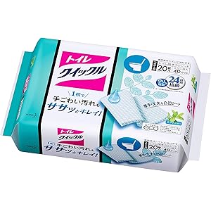 トイレクイックル トイレ用そうじシート つめかえ用 20枚入