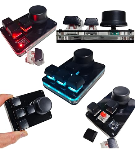 Amazon | XYZA Tinykeyboard3Plus 3ボタン＋1ノブ 赤軸 メカニカル