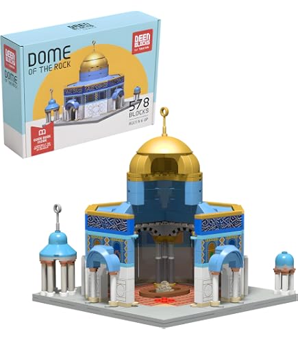 Kaaba Bricks Mattoncini 325 Pezzi Per Costruire La Kaaba | Giocattolo Educativo Islamico Per Bambini 4+ | Con Pietra Nera E Pilastri Interni - 2