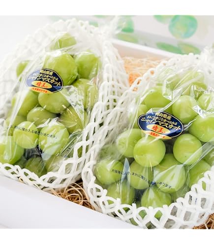 Amazon.co.jp: ぶどう シャインマスカット 晴王 青秀 3～6房 約2kg