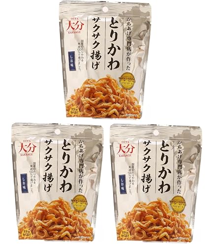 Amazon | とり皮揚げ しお味 40g×4袋 沖縄県産鶏皮 鶏皮チップス