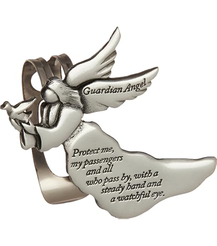 Medaglietta Portafoto Per Aletta Parasole AngelStar – "Daughter – Guardian Angels", 6,35 Cm, Clip Metallica - 3