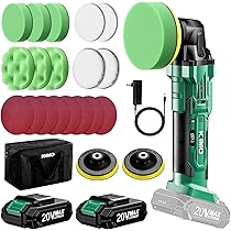 充電式  コードレス ポリッシャー 12V 5段変速 車 磨き  収納バック 充電式 コードレス ポリッシャー 12V 5段変速 車 磨き 艶出 収納