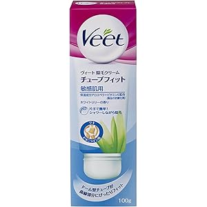 【医薬部外品】ヴィート Veet 除毛 脱毛クリーム チューブフィット 敏感肌用 100g デリケートゾーン わき ビキ…
