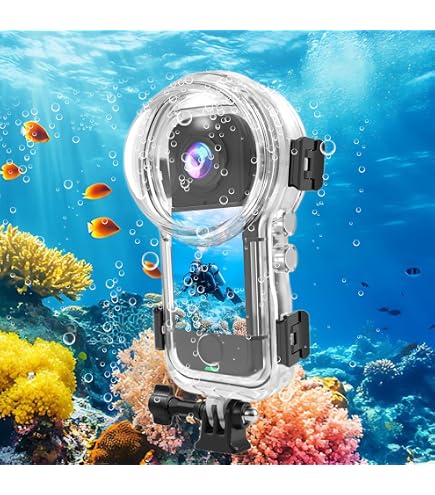 Amazon | Insta360 ONE X 専用 防水ケース/ダイブケース 30M 水中保護