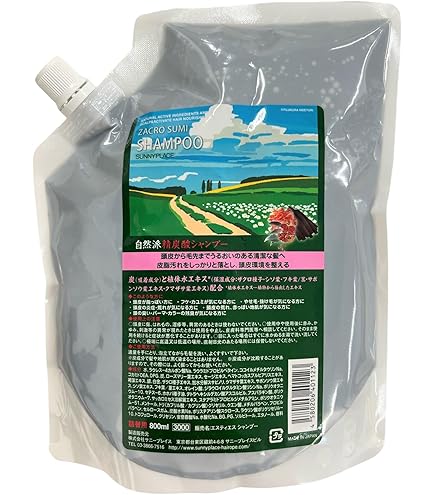 Amazon.co.jp: サニープレイス ザクロ精炭酸シャンプー 800ml 詰め替え