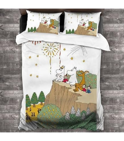 Amazon｜ムーミン 布団カバー 3点セット シングル 寝具カバーセット