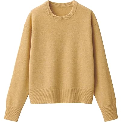 Amazon | 無印良品 セーター婦人 洗えるウールミドルゲージクルー