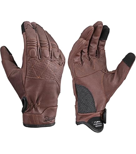 Amazon.co.jp: Fuel Bespoke Motorcycles ”RODEO” GLOVE M ブラウン