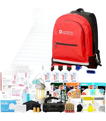 Amazon | LA・PITA 防災セット SHELTERプレミアム 2人用 【NS