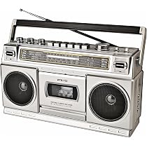 Amazon.co.jp: ラジカセ レトロ 80年代スタイル カセットプレーヤー