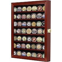 サブマリンコマンダー　グループ7 チャレンジコイン Amazon | 56 Military Challenge Coin Display Case Cabinet