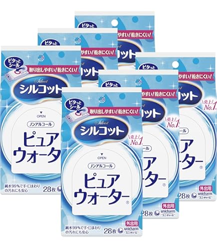 Amazon.co.jp: シルコット ウェットティッシュ 外出用 28枚 : ドラッグ
