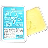 MCTオイル配合 低糖質プレミアムアイス ISUPREME バニラビーンズ入り贅沢バニラ味 (1000ml)　フレーバー豊富な選べる糖質オフ70％お菓子