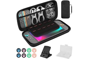 【令和7年新登場】switch 2 ケース 防塵 防水 防振 EVAハードシェル 兼容switch/Switch有機ELモデル対応 収納バッグ 保護 大容量 10ゲームカードスロット 旅行には必須 ブラック