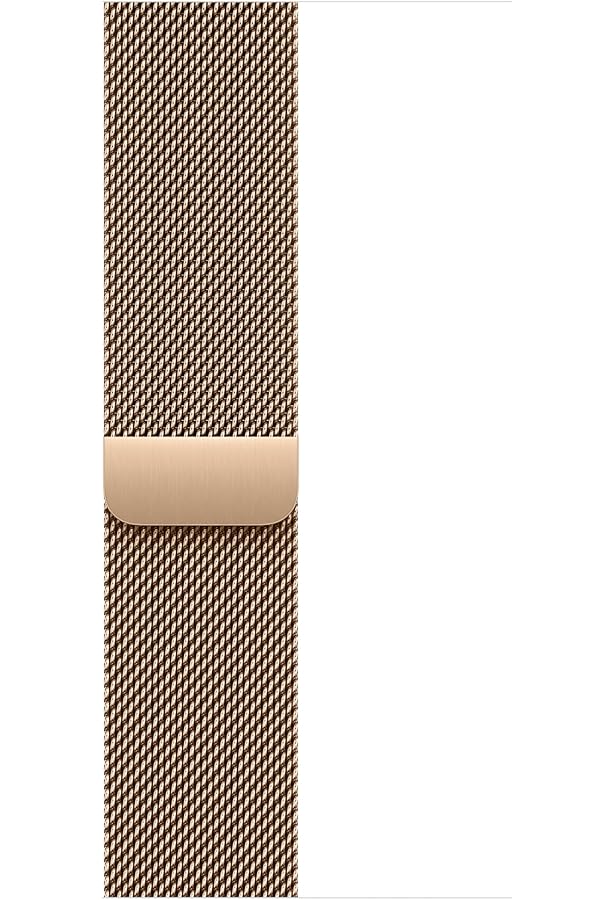 Amazon.co.jp: Apple Watch(41mm)ケース用ゴールドミラネーゼループ