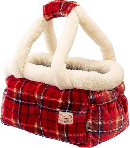 ❤️新品❤️犬用tassu ムートン ボア キャリーバック　2個セット オプションプレゼント】ショルダーキャリーペットバッグ - 愛犬