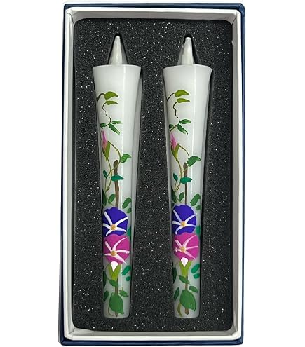 Amazon｜手書き絵ろうそく 6号 2本入 12cm （手描き） 和ろうそく 仏壇