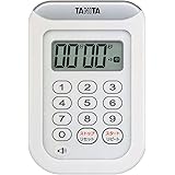 タニタ(Tanita) キッチン 勉強 学習 タイマー 防水 マグネット付き 100分 ホワイト TD-378 WH