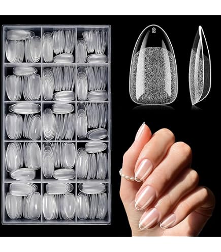 Amazon | Nailux ネイルチップ オーバルS 【現役ネイリスト監修！】 極
