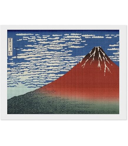 Amazon.co.jp: ダイヤモンドアート 凱風快晴 葛飾北斎 5Dダイヤモンド