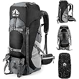 Night Cat Backpack 70L Rucksack Breathable for Trekking Mountaineering Camping Climbing Backpacking