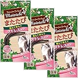 【Amazon.co.jp限定】猫用おやつ またたびプラス ストレスケア ロングタイプ 5本入×3個 (まとめ買い)