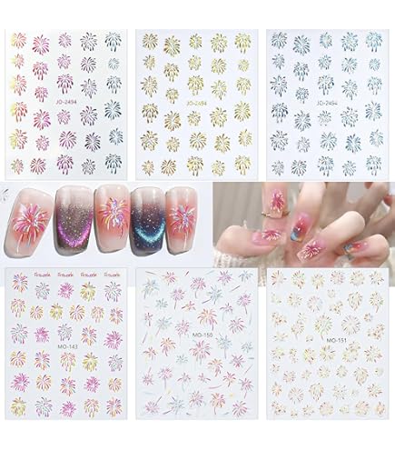 Amazon.co.jp: 3D ネイルシール 夏 フルーツ ネイルシール カラフル 6