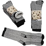 6 Pairs Merino Wool Thick Double Cushion Heavy Duty Socks Tradie Warm Thermal