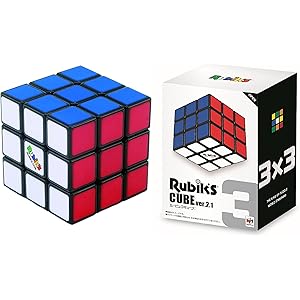 ルービックキューブ Ver.2.1 【6面完成攻略書(LBL法)・専用スタンド付き】Rubik公式ライセンス商品 3x3x3 プレート埋め込み式