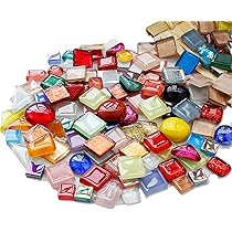 Amazon.co.jp: ONYX JAPAN ガラスモザイクタイル ◇8色 MIX 大