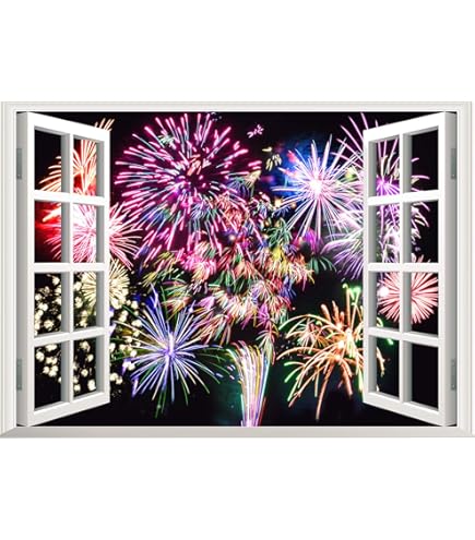 花火柄 タペストリー Amazon.co.jp: DIFEIUKI 花火 背景布 カラフル 花火大会