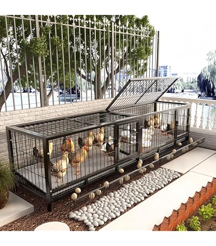Amazon.co.jp: ニワトリ小屋 キット カバー付きで持ち運び可能 卵