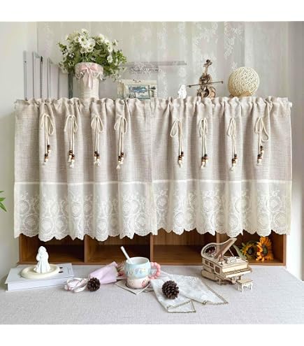ローラアシュレイ　カフェカーテン Amazon｜Laura Ashley Home & ( 50 x 25 )｜カフェカーテン オンライン通販