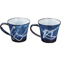Amazon.co.jp: 萩焼 彩紫 ペア マグカップ 14-40 : ホーム＆キッチン
