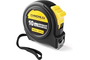 Tape Measure Body 33 Ft Metric Self Centering Mini Soft Measuring Tape with Retractable Blade and Lock Button