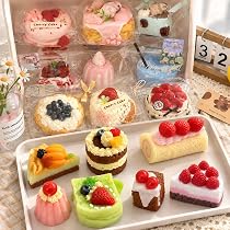 超シミュレーション食玩 ケーキ スクイーズ まとめ売り20個 Amazon | Yaduolee スクイーズ 8個入をランダムに選択 ブラインド