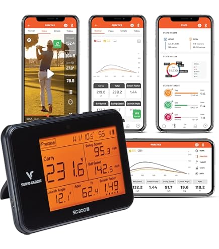 SC4 PRO Golf Launch Monitor & 3D Driving Range Simulator for