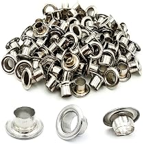 Amazon.co.jp: ハトメ 片面 4mm シルバー 100個 手芸 補修 革 帆布対応