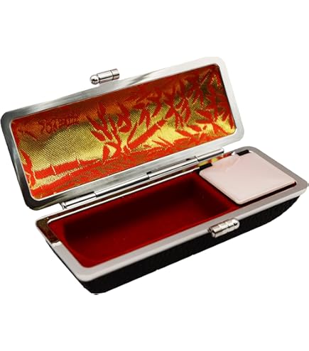 Amazon | 弘梅堂 篆刻 印箱 印鑑ケース 中（15～20mm×50mm）布貼