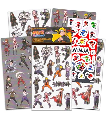 Amazon.co.jp: NARUTO - ナルト - 疾風伝 - ミニステッカーセット（16