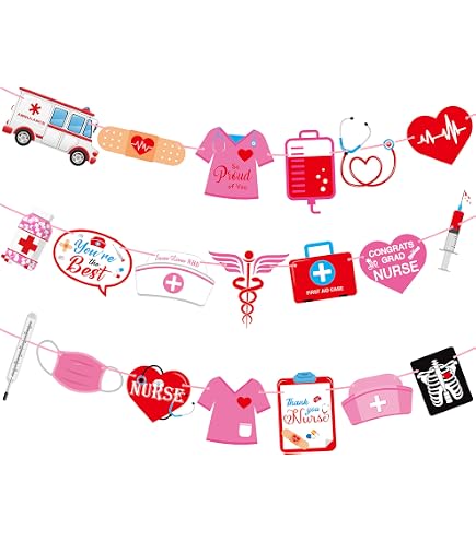 C L Cooper Life 36pcs Nurse Cupcake Toppers - 18 Double-Sided Designs For Graduation & Birthday - View #9