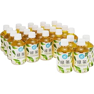 (賞味期限2020年8月11日) [Amazonブランド] Happy Belly 緑茶 280ml×24本